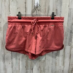 Cleo Harper Dash Shorts Running Lined Peony Pink Womens Medium Gym Training